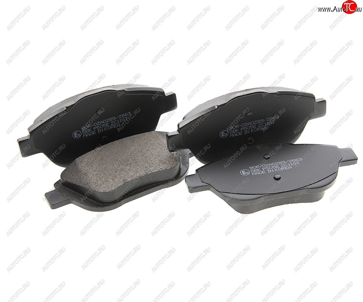 2 159 р. Колодки тормозные передние (4шт.) SANGSIN CITROEN C3 дорестайлинг (2009-2015)  с доставкой в г. Керчь