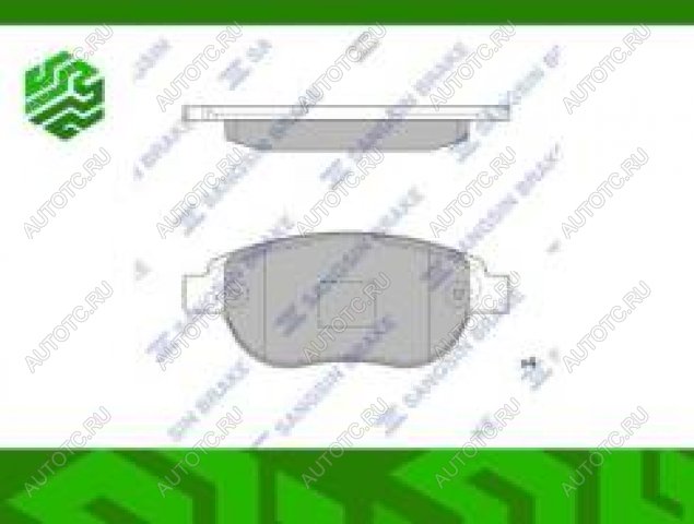2 299 р. Колодки тормозные передние (4шт.) SANGSIN CITROEN Xsara N0 хэтчбэк 3 дв. 2-ой рестайлинг (2003-2005)  с доставкой в г. Керчь