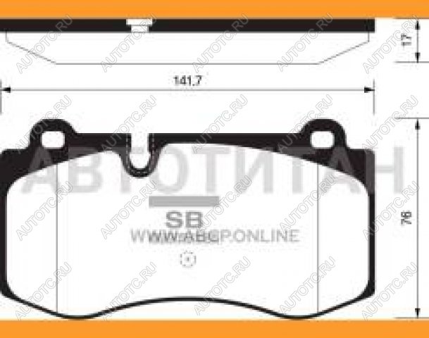 2 799 р. Колодки тормозные передние (4шт.) SANGSIN Mercedes-Benz E-Class W211 дорестайлинг седан (2002-2006)  с доставкой в г. Керчь