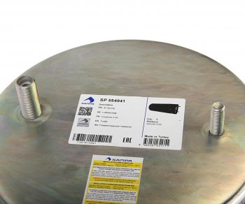 3 799 р. Пневморессора BPW (без стакана) (1 шп. M12,1 отв. M18х1.5мм) SAMPA SAMPA sp554941  с доставкой в г. Керчь. Увеличить фотографию 4