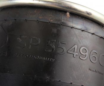 3 399 р. Пневморессора BPW (без стакана) (1шп.M12, 1шп-штуц.M12M20мм,низ шп.M16) SAMPA SAMPA sp554960  с доставкой в г. Керчь. Увеличить фотографию 3