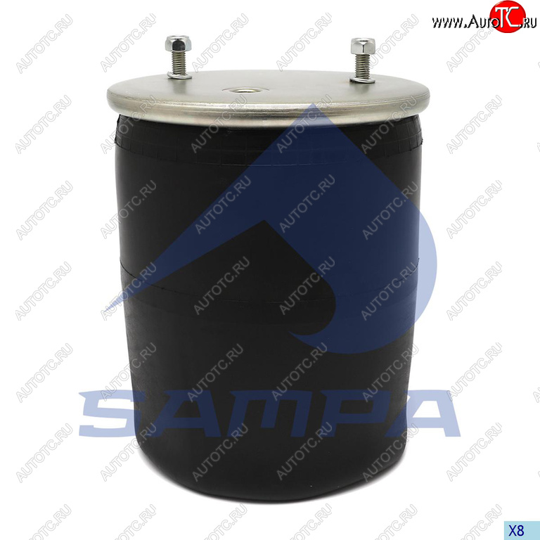 4 299 р. Пневморессора BPW (без стакана) (2шп.M12 по центру,1отв.M22х1.5мм) SAMPA SAMPA sp554962  с доставкой в г. Керчь