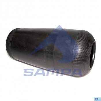 2 299 р. Пневморессора VOLVO (чулок) (492х240мм,отв. 130.8х130.8мм) SAMPA SAMPA sp55713  с доставкой в г. Керчь. Увеличить фотографию 1