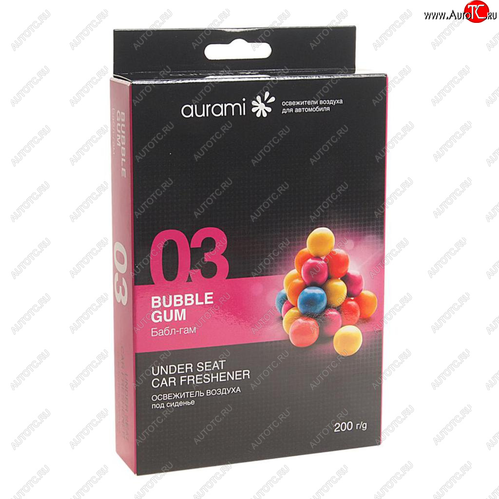278 р. Ароматизатор под сиденье гелевый (bubble gum) AURAMI AURAMI std-03  с доставкой в г. Керчь