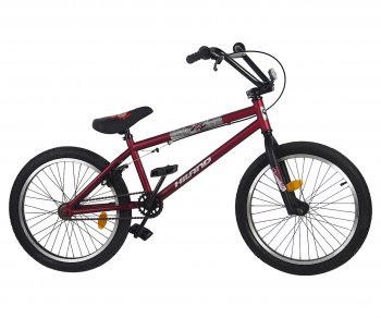 9 749 р. Велосипед 20 1-ск. BMX бордовый HILAND HILAND t19b603 a  с доставкой в г. Керчь. Увеличить фотографию 6