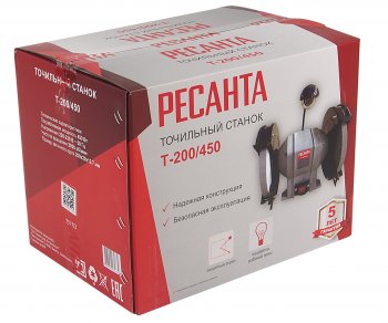 7 399 р. Точило 450Вт 200мм 2950обмин. РЕСАНТА РЕСАНТА т-200450  с доставкой в г. Керчь. Увеличить фотографию 6