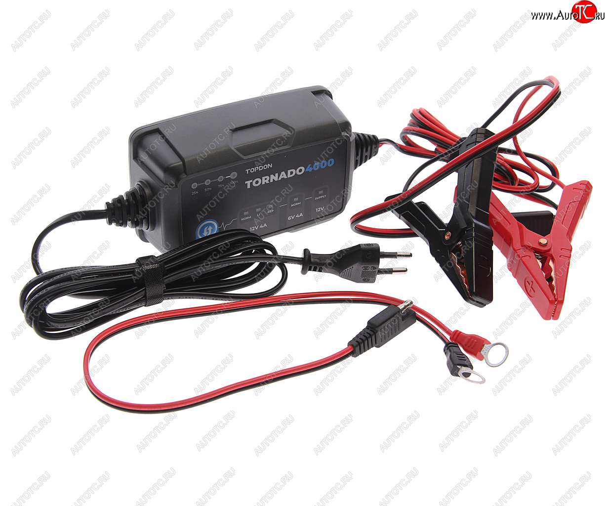 6 699 р. Устройство зарядное 6-12V 4А 150Ач (автомат) IP 65 TOPDON TOPDON t4000  с доставкой в г. Керчь