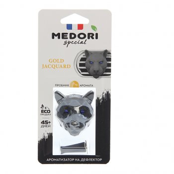 Ароматизатор на дефлектор керамика ПАНТЕРА 3D Gold Jacquard (Versace Eau Fraiche) 36г MEDORI MEDORI tc-2036