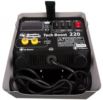 13 399 р. Устройство пуско-зарядное 12-24V30-300Ач200А передвижное QUATTRO ELEMENTI QUATTRO ELEMENTI tech boost 220  с доставкой в г. Керчь. Увеличить фотографию 7