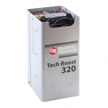 15 849 р. Устройство пуско-зарядное 12-24V45-450Ач300А передвижное QUATTRO ELEMENTI QUATTRO ELEMENTI tech boost 320  с доставкой в г. Керчь. Увеличить фотографию 1