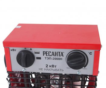 4 099 р. Пушка тепловая 2.0кВт 200куб.мч электрическая РЕСАНТА РЕСАНТА тэп-2000н (компактная)  с доставкой в г. Керчь. Увеличить фотографию 3