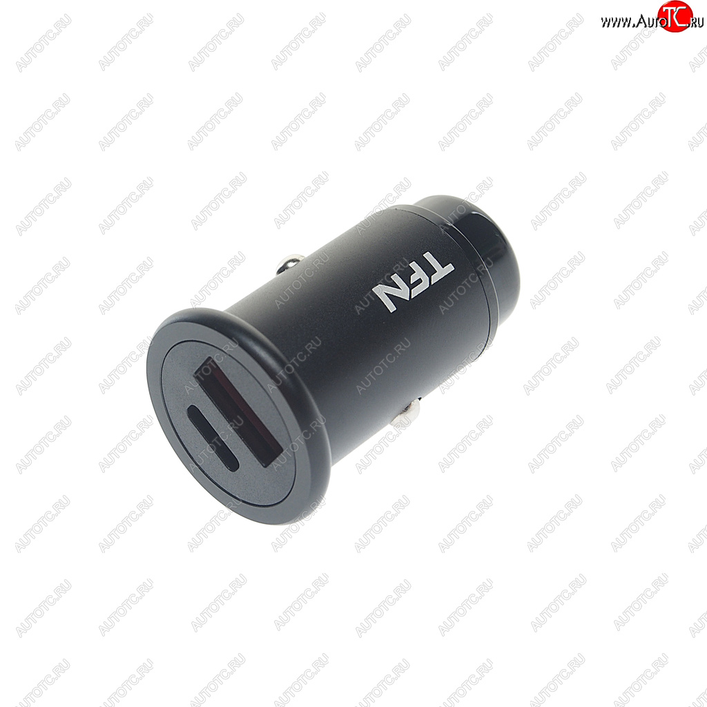 569 р. Устройство зарядное в прикуриватель 1USB + 1 Type C 12V TFN TFN tfn-ccrpd18w03  с доставкой в г. Керчь