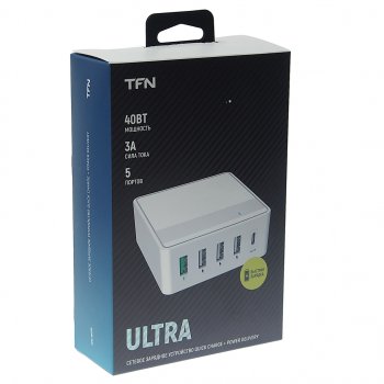 2 059 р. Устройство зарядное в розетку 5 USB TFN TFN tfn-wc05  с доставкой в г. Керчь. Увеличить фотографию 3