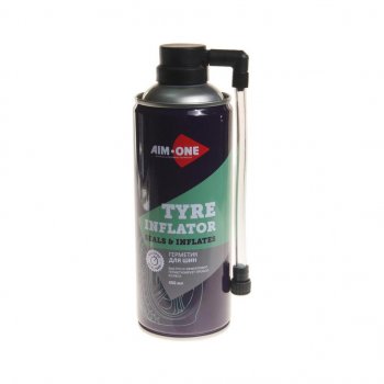 389 р. Герметик шин 450мл аэрозоль Tyre Inflator AIM-ONE AIM-ONE ti-270  с доставкой в г. Керчь. Увеличить фотографию 1