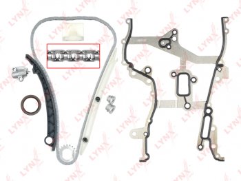 10 999 р. Комплект цепи ГРМ OPEL Astra J (1.4) (цепь+башмак+2 успокоит+натяж+звезда+прокл кр ГРМ+сальник) LYNX LYNX tk0011  с доставкой в г. Керчь. Увеличить фотографию 1