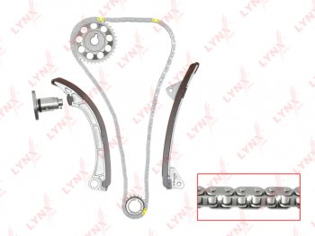 12 199 р. Комплект цепи ГРМ TOYOTA Corolla (97-) (1.41.61.8) (цепь+башмак натяж+успок+натяж+2 звезды) LYNX LYNX tk0038  с доставкой в г. Керчь. Увеличить фотографию 1