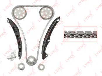 11 299 р. Комплект цепи ГРМ VW AUDI SKODA (1.41.6) (1 цепь+башмак натяж+успокоит+натяж+5 звезд) LYNX LYNX tk0065  с доставкой в г. Керчь. Увеличить фотографию 6