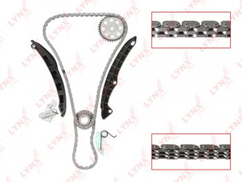 10 549 р. Комплект цепи ГРМ VW AUDI SKODA (1.4 TSI) (2 цепи+башмак натяж+успокоит+2 натяж+2 звезды) LYNX LYNX tk0158  с доставкой в г. Керчь. Увеличить фотографию 1