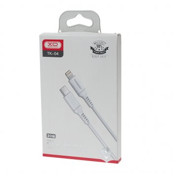 779 р. Кабель iPhone (5-)-USB Type C 1м белый XO XO tk04 mfi white  с доставкой в г. Керчь. Увеличить фотографию 2