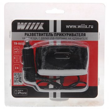769 р. Разветвитель прикуривателя 2-х гнездовой 12V WIIIX WIIIX tr-04u2  с доставкой в г. Керчь. Увеличить фотографию 1