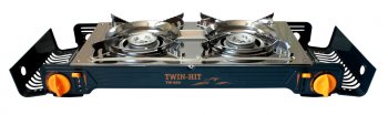 6 599 р. Плита газовая портативная двойная в кейсе (с переходником) Twin-Hit TOURIST TOURIST tw-850  с доставкой в г. Керчь. Увеличить фотографию 2