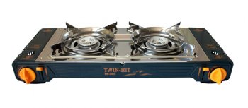 6 599 р. Плита газовая портативная двойная в кейсе (с переходником) Twin-Hit TOURIST TOURIST tw-850  с доставкой в г. Керчь. Увеличить фотографию 3