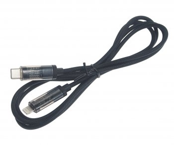 549 р. Кабель iPhone (5-)-USB Type C 1.2м HOCO HOCO u116 black  с доставкой в г. Керчь. Увеличить фотографию 1