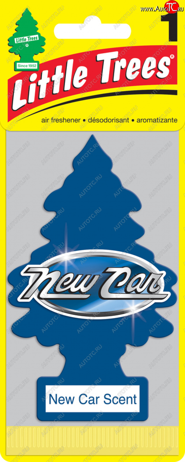 159 р. Ароматизатор подвесной пластина (новая машина) Елочка CAR FRESHNER CAR FRESHNER u1p-10189-russ  с доставкой в г. Керчь