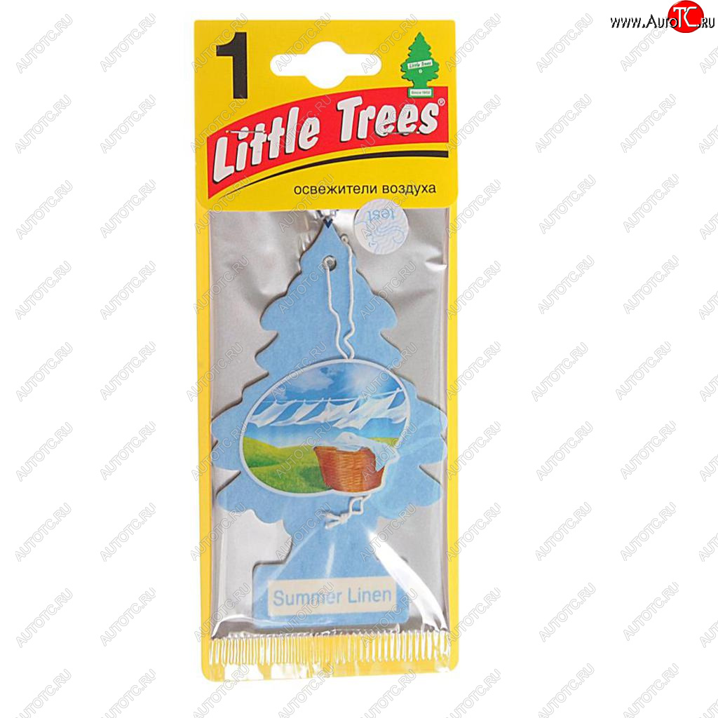 159 р. Ароматизатор подвесной пластина (летняя свежесть) Елочка CAR FRESHNER CAR FRESHNER u1p-10574-russ  с доставкой в г. Керчь