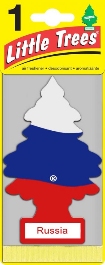 Ароматизатор подвесной пластина (ваниль) российский флаг Елочка CAR FRESHNER CAR FRESHNER u1p-19974-russ