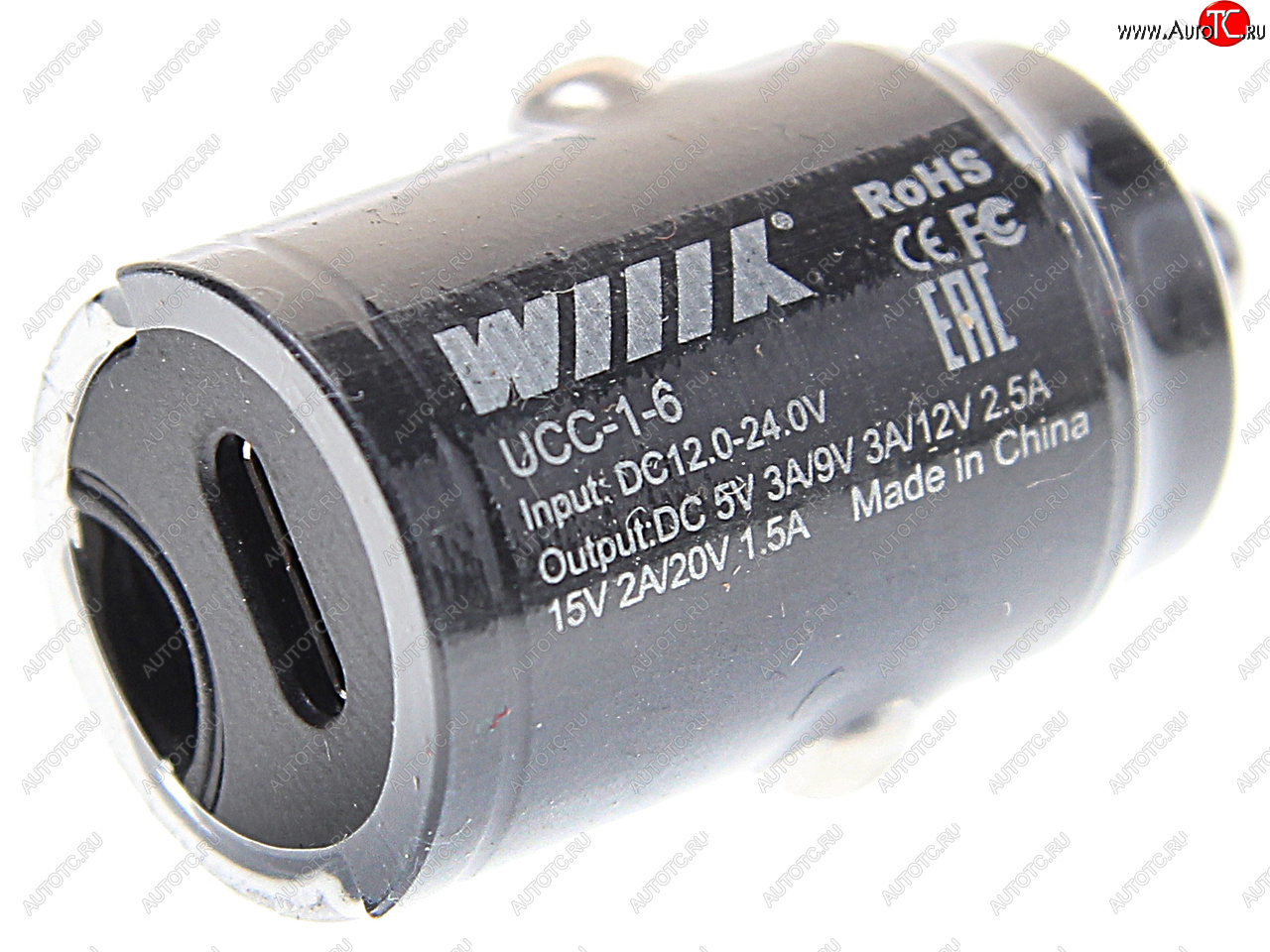 999 р. Устройство зарядное в прикуриватель 1USB Type C 12V Quick Charge WIIIX WIIIX ucc-1-6  с доставкой в г. Керчь