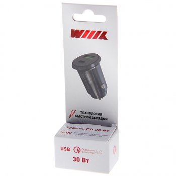 839 р. Устройство зарядное в прикуриватель 1USB + 1 Type C 12V Quick Charge WIIIX WIIIX ucc-2-40  с доставкой в г. Керчь. Увеличить фотографию 3