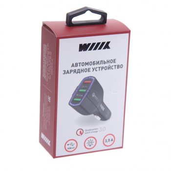 589 р. Устройство зарядное в прикуриватель 3USB 12V Quick Charge WIIIX WIIIX ucc-3-3  с доставкой в г. Керчь. Увеличить фотографию 2