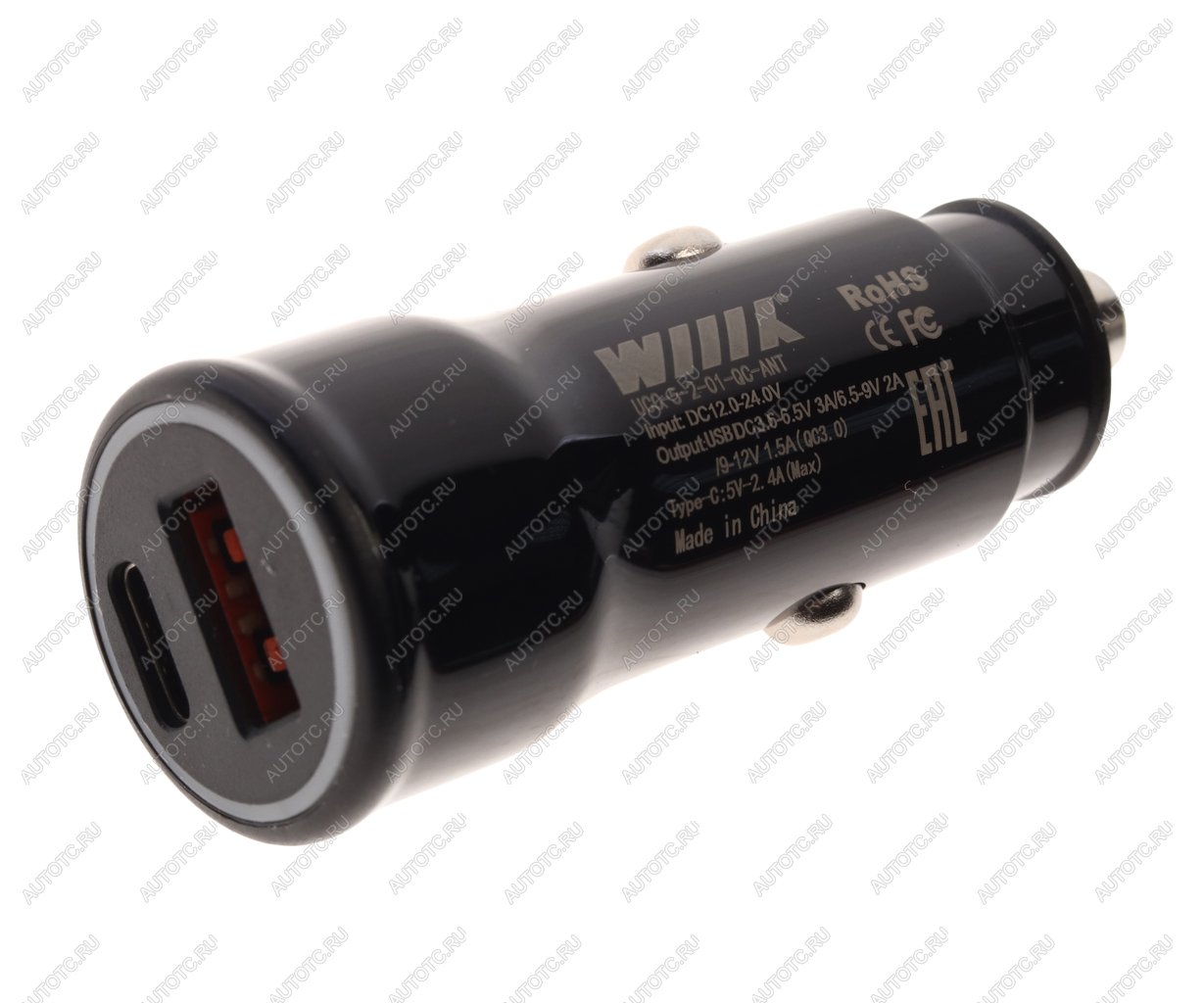 529 р. Устройство зарядное в прикуриватель 1USB + 1 Type C 12V WIIIX WIIIX ucc-5-2-01-qc-ant  с доставкой в г. Керчь