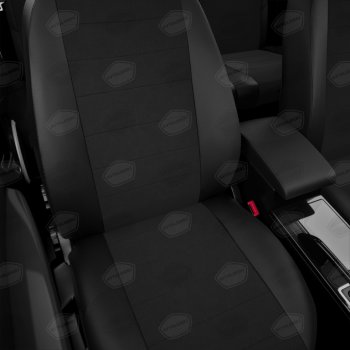 5 699 р. Авточехлы универсальные экокожа-жаккард черные комплект AVTOLIDER AVTOLIDER ukk31-0101  с доставкой в г. Керчь. Увеличить фотографию 3