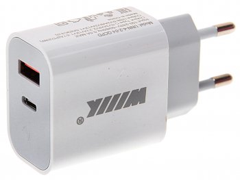 839 р. Устройство зарядное в розетку 1USB + 1 Type C 220V WIIIX WIIIX unn-4-2-04-qcpd  с доставкой в г. Керчь. Увеличить фотографию 1