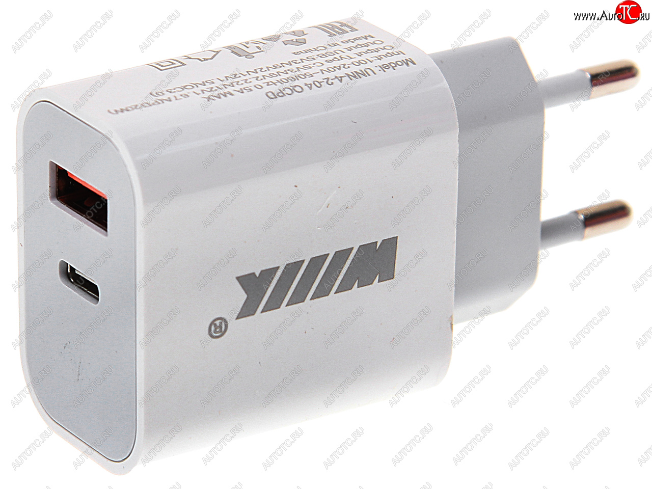 839 р. Устройство зарядное в розетку 1USB + 1 Type C 220V WIIIX WIIIX unn-4-2-04-qcpd  с доставкой в г. Керчь