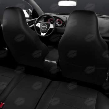 11 299 р. Универсальные чехлы сидений (майка,9 предм., экокожа) Recaro AVTOLIDER   (черный)  с доставкой в г. Керчь. Увеличить фотографию 3