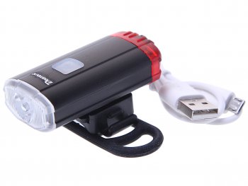 1 169 р. Фонарь велосипедный 2 в 1 USB кабель с аккумулятором 800mAh VXM NO NAME ут00019039  с доставкой в г. Керчь. Увеличить фотографию 1