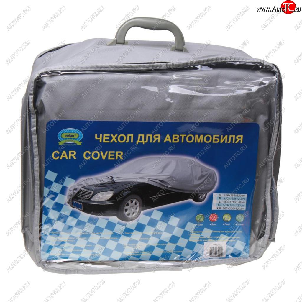 3 599 р. Тент на автомобиль (S) 406х165х120см VALGO VALGO v6501 (v65010)  с доставкой в г. Керчь