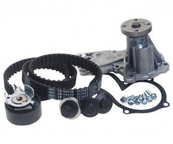 15 299 р. Комплект ремня ГРМ FORD Fusion (02-12),Focus 3 (10-) с насосом водяным SKF SKF vkmc04226  с доставкой в г. Керчь. Увеличить фотографию 1