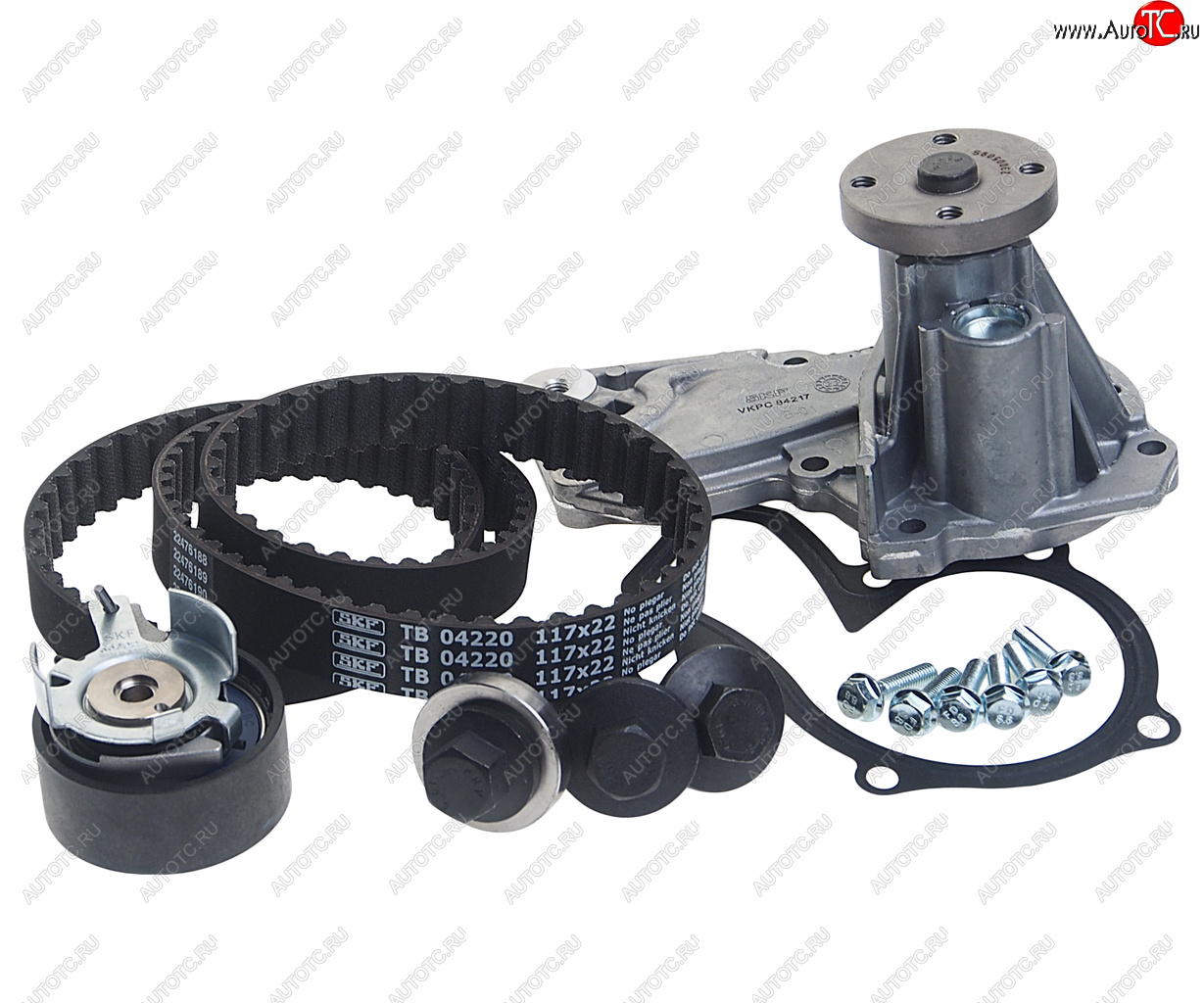 15 299 р. Комплект ремня ГРМ FORD Fusion (02-12),Focus 3 (10-) с насосом водяным SKF SKF vkmc04226  с доставкой в г. Керчь