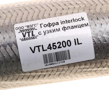 639 р. Гофра глушителя 45x200 трехслойная interlock нержавеющая сталь МЗГС МЗГС vtl45200 il  с доставкой в г. Керчь. Увеличить фотографию 3