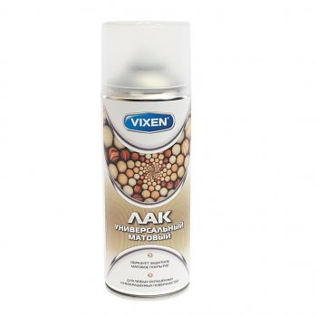 299 р. Лак бесцветный универсальный матовый аэрозоль 520мл VIXEN VIXEN vx-24001  с доставкой в г. Керчь. Увеличить фотографию 1