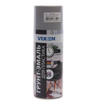 285 р. Грунт-эмаль для пластика серый матовый RAL 7040 аэрозоль 520мл VIXEN VIXEN vx-50102  с доставкой в г. Керчь. Увеличить фотографию 1