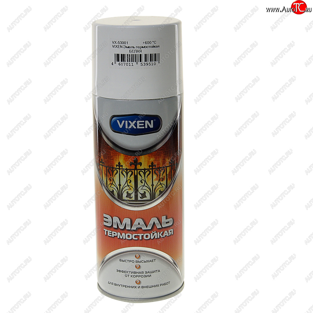 299 р. Краска термостойкая белая аэрозоль 520мл VIXEN VIXEN vx-53001  с доставкой в г. Керчь
