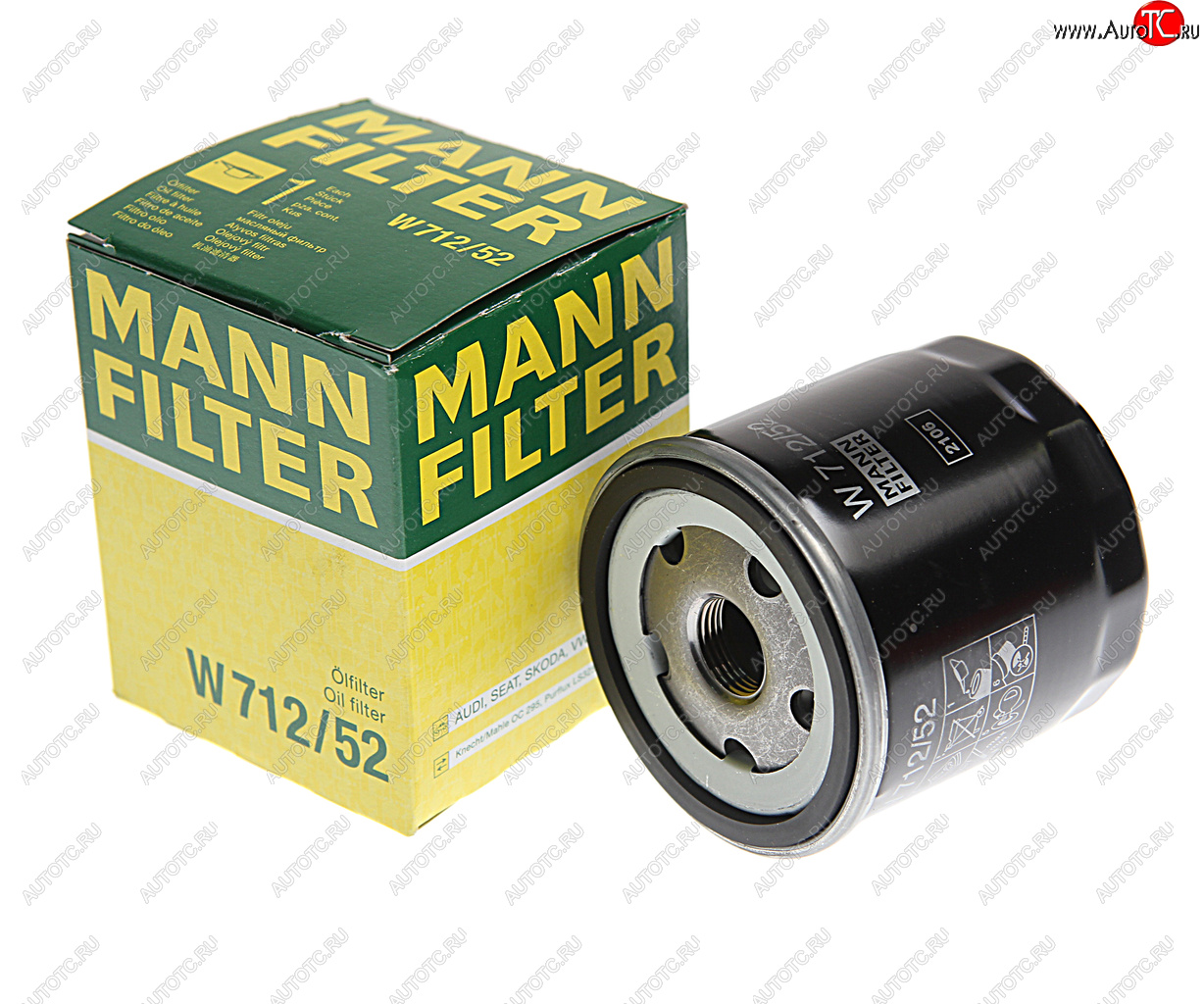 659 р. Фильтр масляный VW SKODA MANN MANN w71252  с доставкой в г. Керчь