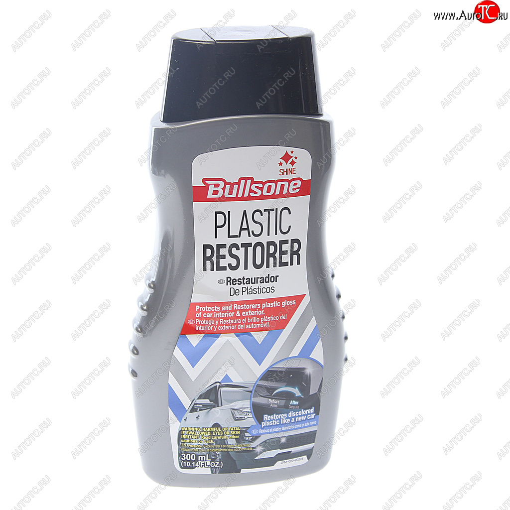 699 р. Полироль пластика восстановитель и защита 300мл BULLSONE BULLSONE wax-195-00004  с доставкой в г. Керчь
