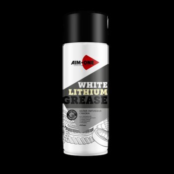 329 р. Смазка литиевая белая грязеотталкивающая 450мл аэрозоль White Lithium Grease AIM-ONE AIM-ONE wg-450  с доставкой в г. Керчь. Увеличить фотографию 1
