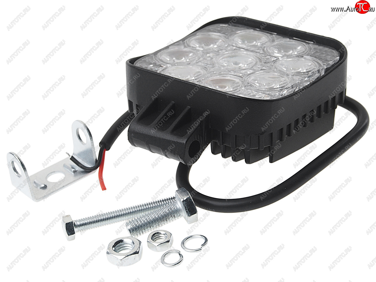 1 199 р. Фара рабочего света 82х82x38мм 27W 9LED (дальний свет) квадратная ВЫМПЕЛ ОРИОН wl-132s  с доставкой в г. Керчь